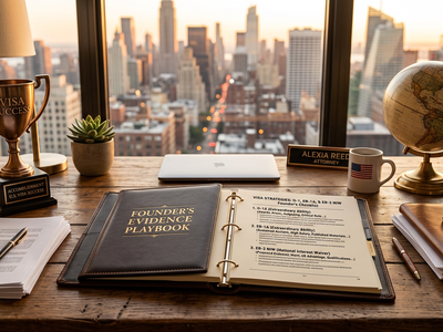 The founder s evidence playbook how to build a strong o 1 eb 1772220203782