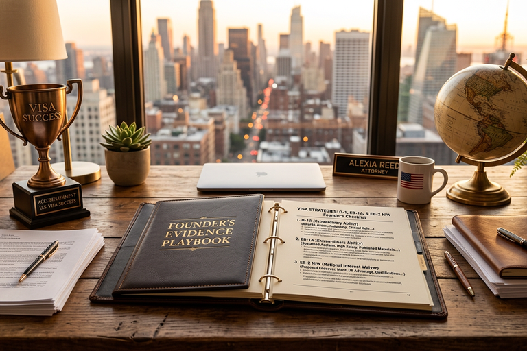 The founder s evidence playbook how to build a strong o 1 eb 1772220203782