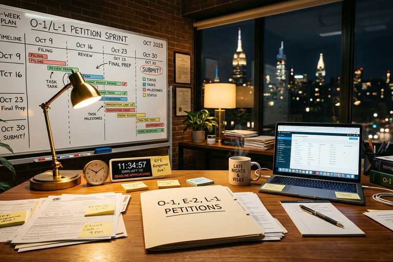 The immigration project plan a 4 week sprint to file a stron 1772209990730